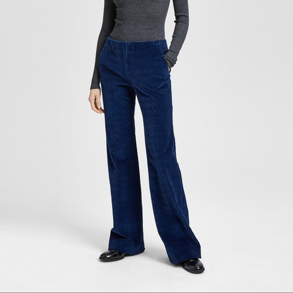 Theory Pants - Black Corduroy Flare Pant